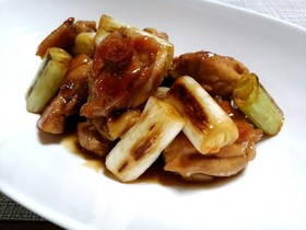 フライパンで ちゃちゃっと焼き鳥ねぎま風